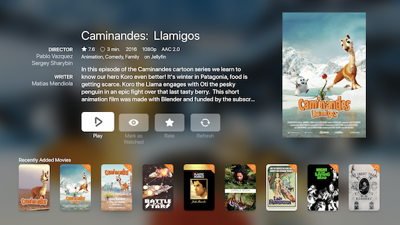 Vista detallada de película