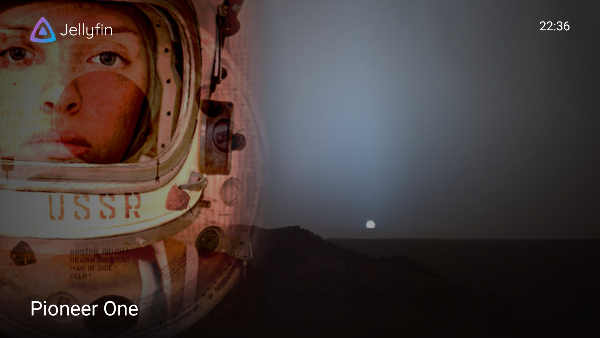 Schermafbeelding van de screensaver in de Android TV-app