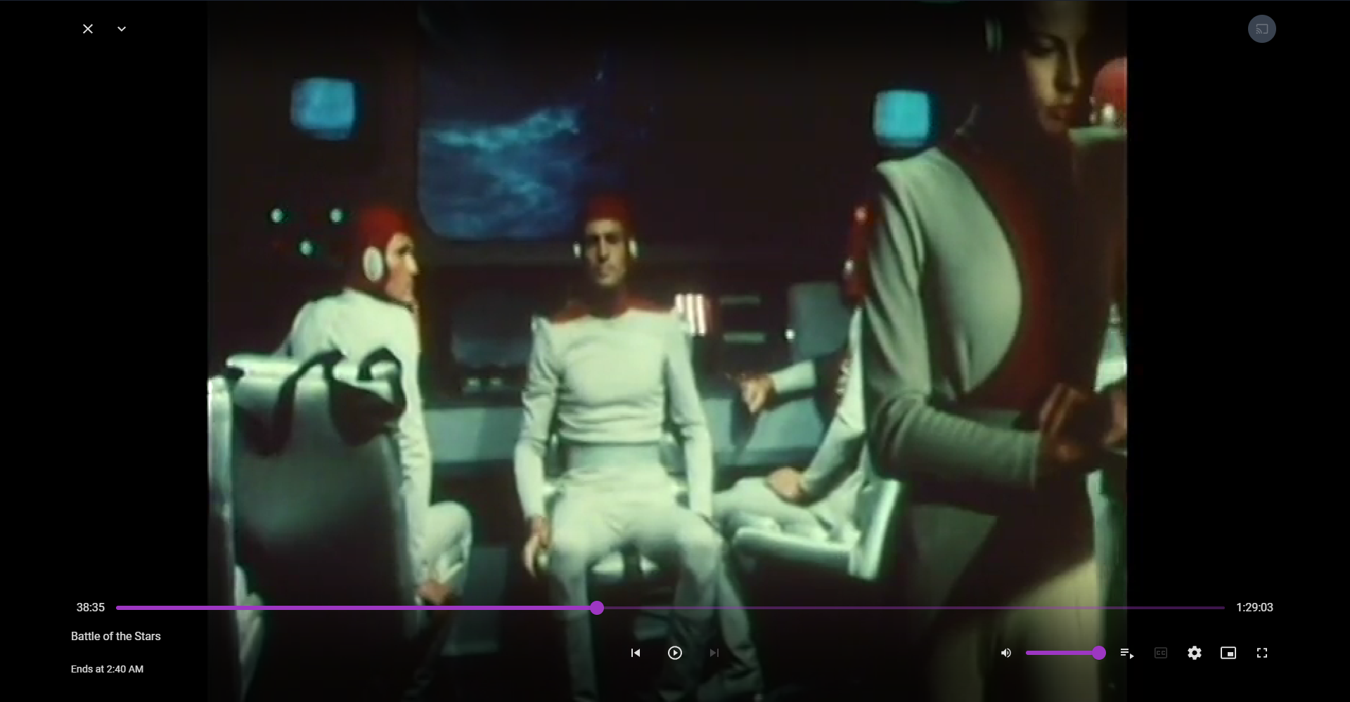 Schermafbeelding van Jellyfin Vue-videoafspeling